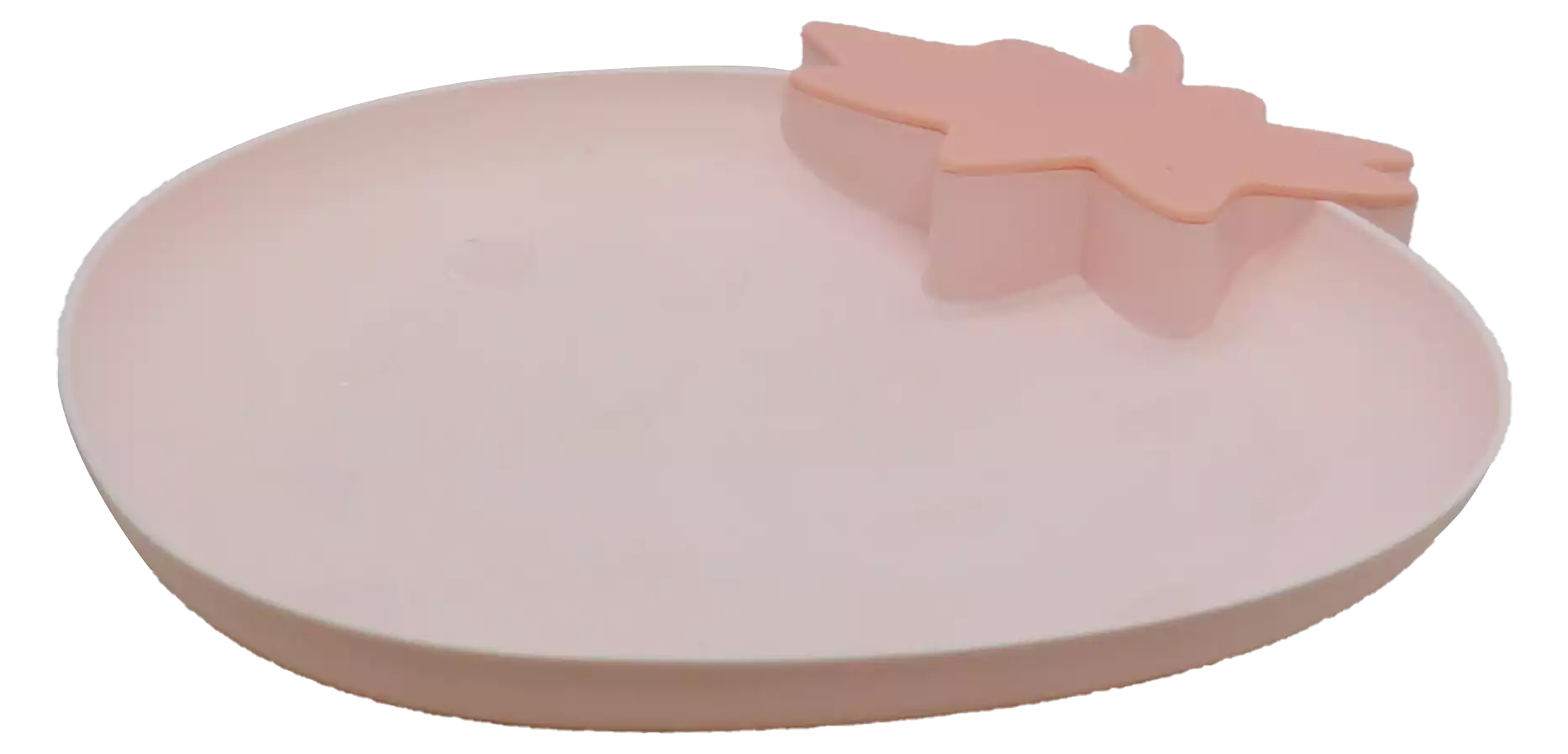 طبق تسالى شكل فراولة ،بينك