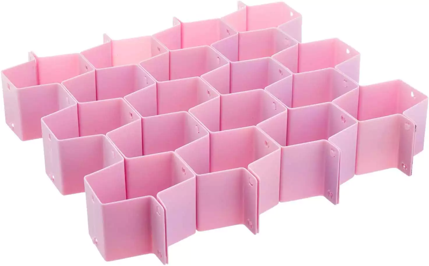 منظم أدراج علي شكل خلية 8عين - أحمر