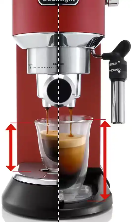 ماكينة تحضير قهوة الإسبريسو ديلونجي، 1300 وات، أحمر، EC685R