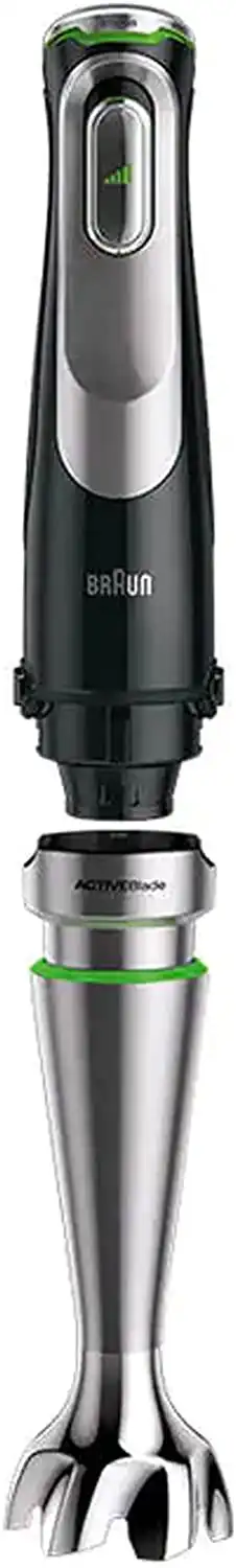 Braun Multiquick 9 Hand Blender, 1200 Watt, 600 ml, with Multiple Accessories, Black MQ9185XLI