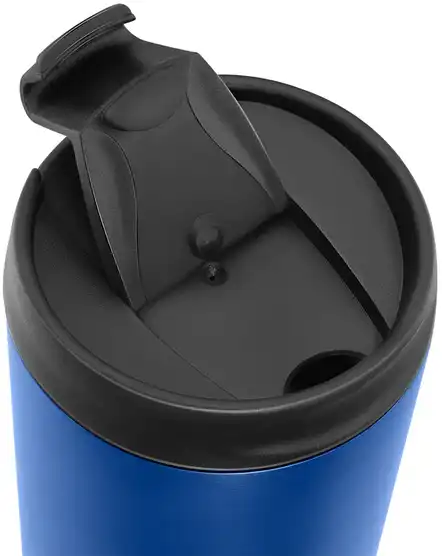 Tank Thermal Mug, Stainless Steel, Flip Cap, 450 ml, Blue