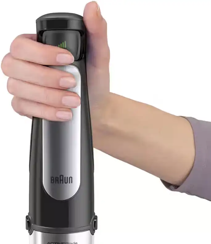 Braun MultiQuick Hand Blender, 1000 Watt, 600 ml, with multiple attachments, Black, MQ7085