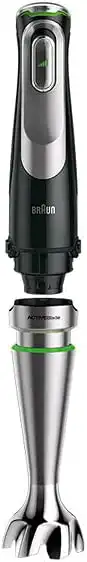Braun MultiQuick 9 Hand Blender, 1200 Watt, 600 ml, with multiple attachments, Black MQ 9147X