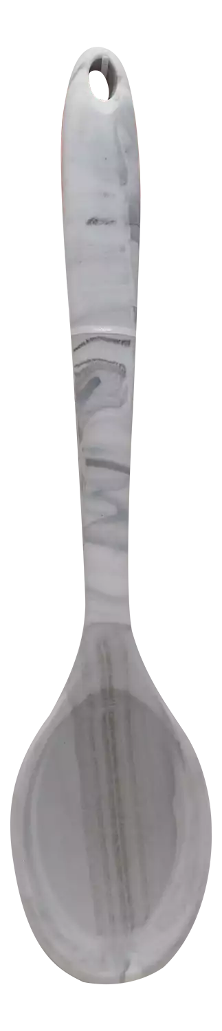 مغرفة تقديم طعام سيليكون - أبيض