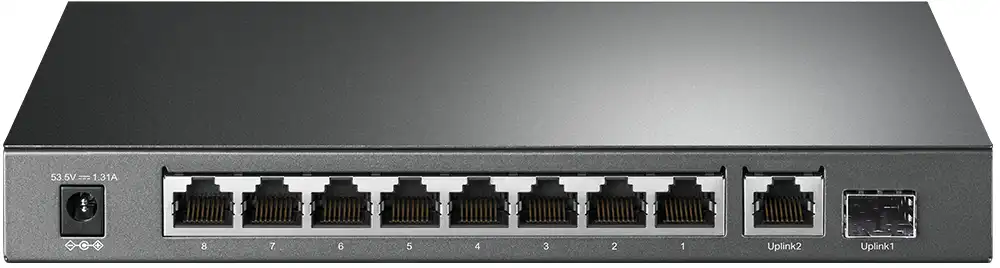 TP-Link Desktop- POE Switch, 10 Gigabit, Black, TL-SG1210P