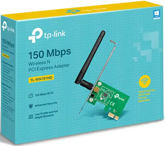 TP-Link Wireless Adapter, 150MB, TL-WN781ND