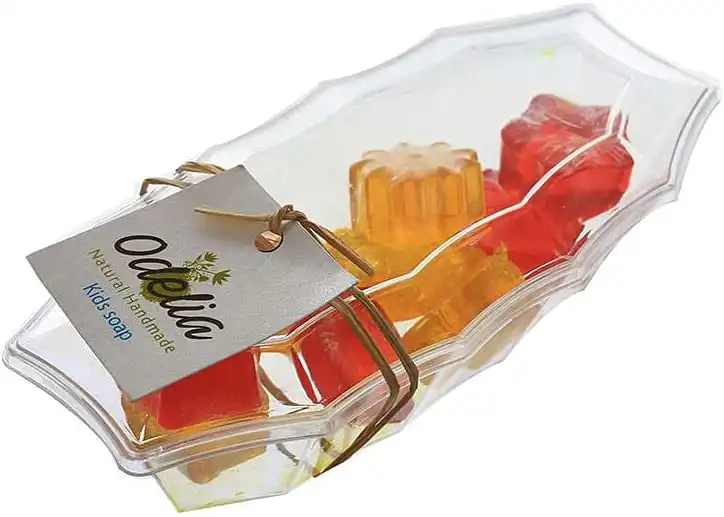 صابون أطفال جلسرين شنطة  12 قطعه من اوديليا 100 جم