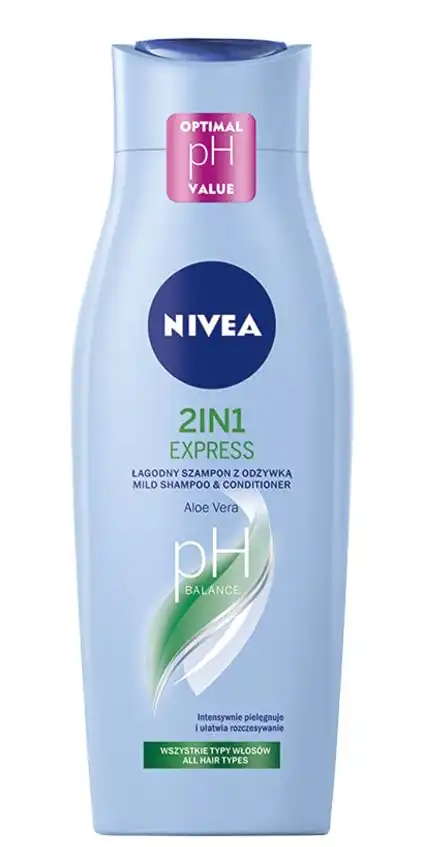 Nivea 2in1 Express PH-Balance Shampoo  Mild care shampoo with conditioner 400 ml