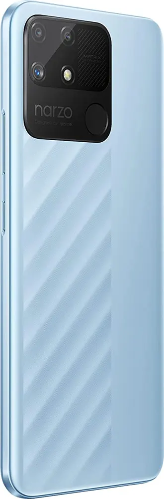 موبايل ريلمي نارزو 50A، ثنائي الشريحة، ذاكرة داخلية 128 جيجابايت، رامات 4 جيجابايت، شبكة الجيل الرابع إل تي إي، أزرق أوكسجين