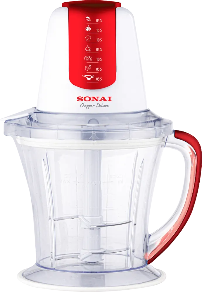 قطاعة خضار سوناي 450 وات، 750 مل، احمر، MAR-2074R