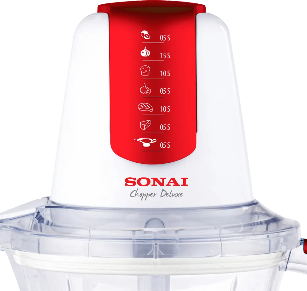 Sonai Vegetable Chopper, 450 Watt, 750 ml, Red, MAR-2074R