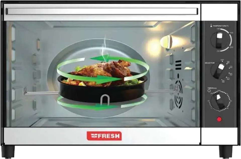 فرن كهرباء فريش ايليمنتي 48 لتر، 2000 وات، شواية، مروحة، اسود