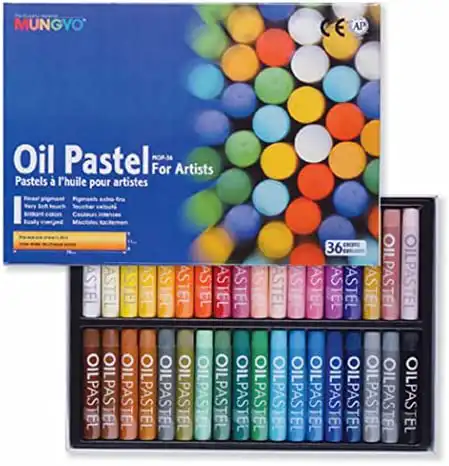 Mungyo Oil Pastel Crayons Box of 36 Pieces   1802