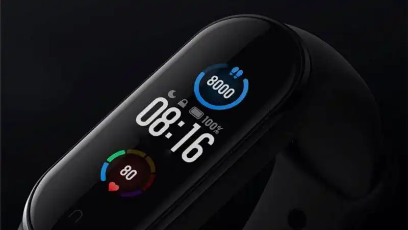 ساعة يد  شاومي مي سمارت باند 6، بلوتوث 5.0، شاشة تعمل باللمس 1.56 انش، مقاومة للماء، بطارية تدوم حتى 14 أيام، أسود