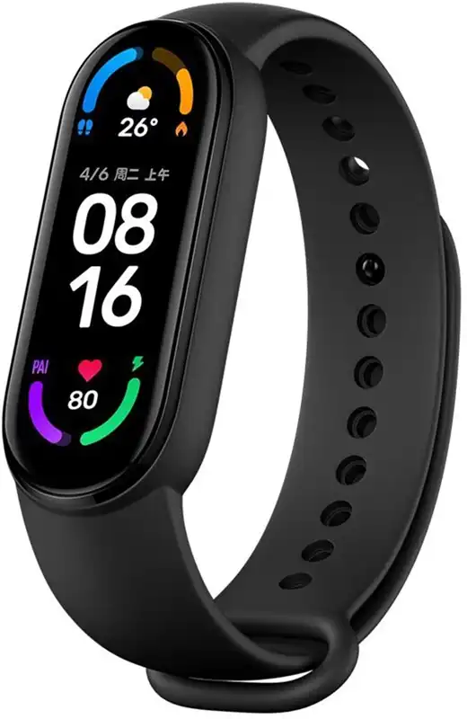 Xiaomi Mi Smart Band 6, Bluetooth 5.0, 1.56 Inch Touch Screen, Water Resistant, Battery Life Up to 14 Days, Black