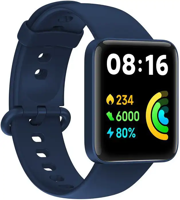 Redmi Watch 2 Lite Smart Watch, Bluetooth, 1.55 inch Touch Screen, Water Resistant, 262 mAh Battery, Blue, BHR5440GL