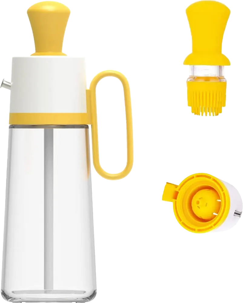 زياتة طعام زجاج بفرشاه - ألوان متعددة