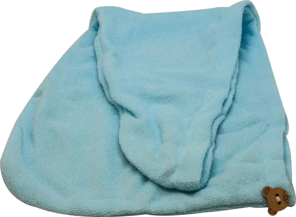 بونيه شعر قطيفة بأزرار ، سماوي