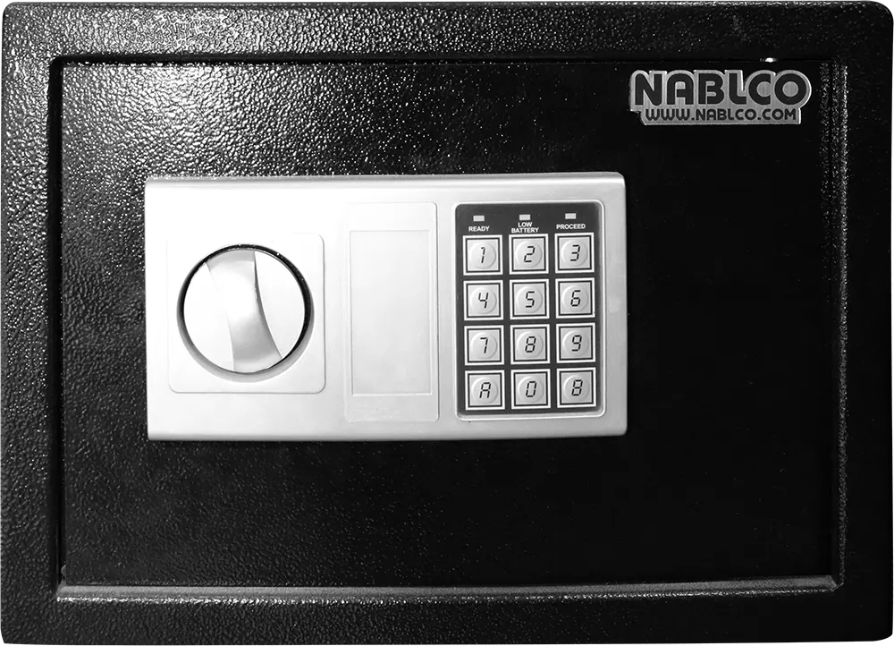 خزنة نقود نابيلكو، 2 قفل، مقاس 25، ديجيتال، أسود