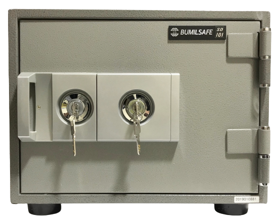 Bumilsafe Fire Rated Safe with 2 Key Locks, SD101