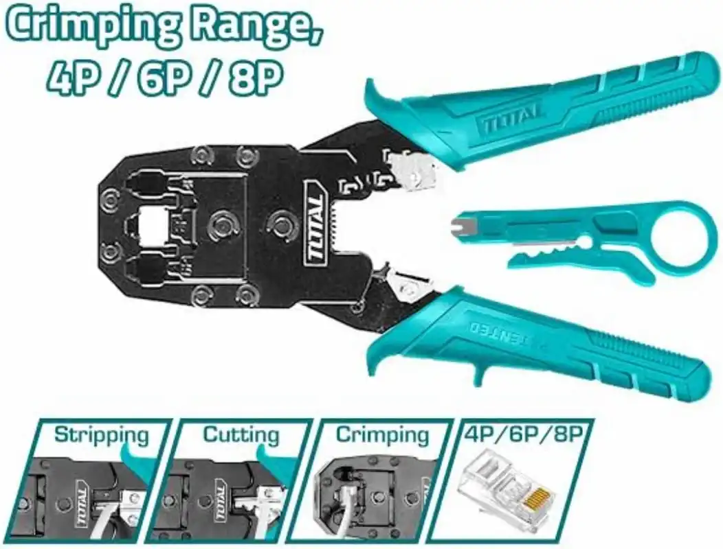 Total Cable Plug Crimper 2 slot, TMPCN5468R