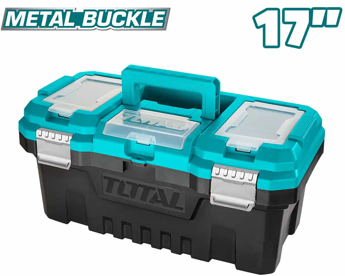 شنطه عده بلاستيك من توتال 17 بوصه  بقفل معدني ،TPBX0172