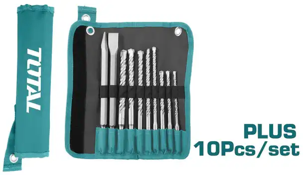 Total Hilti Drill Set 10 Pieces, TACSD19101