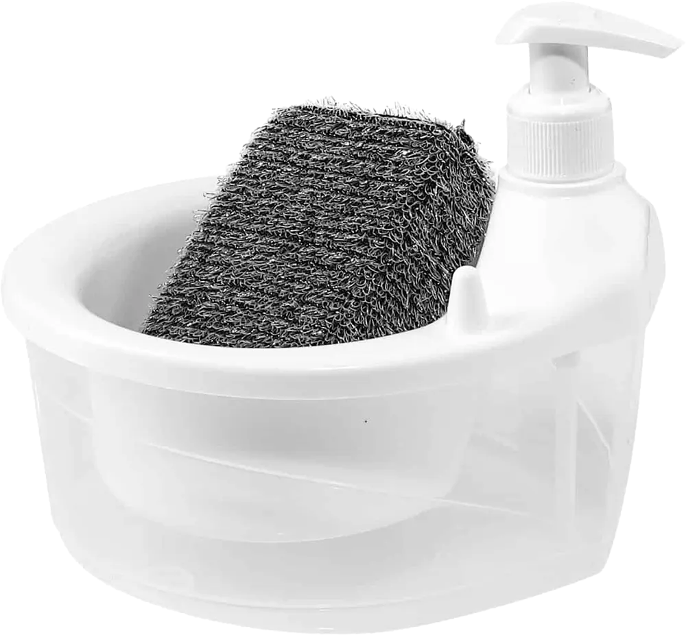 مضخه صابون وأسفنج ماكس - أبيض