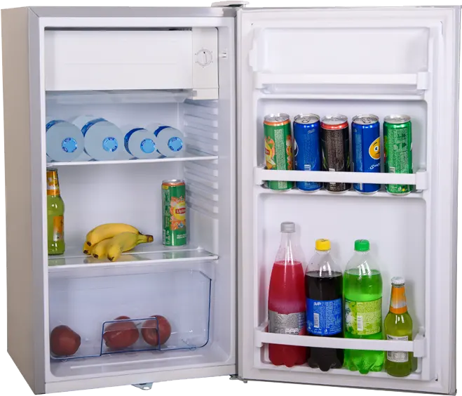 ثلاجة مينى بار جاك، ديفروست، 100 لتر، فضي، LM-100