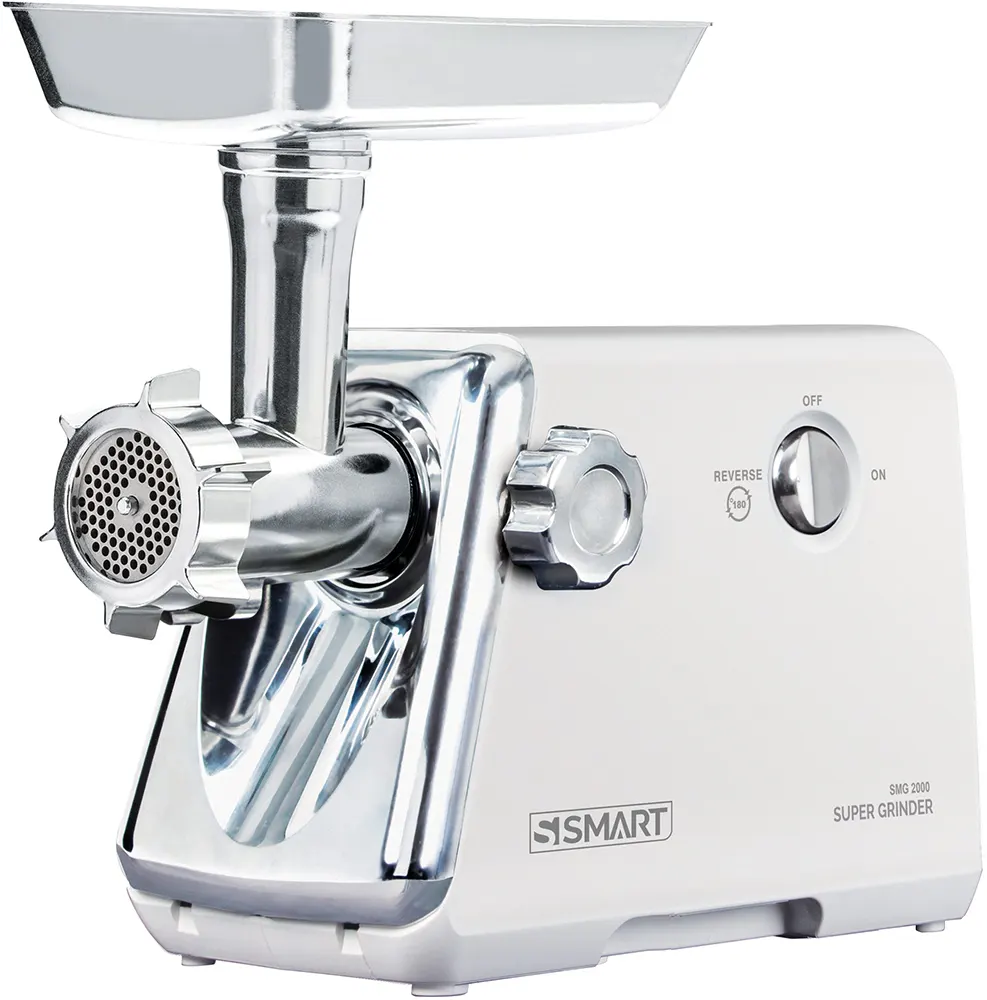 Smart Meat Grinder, 2000 Watt, Stainless Weapons, White, SMG2000W