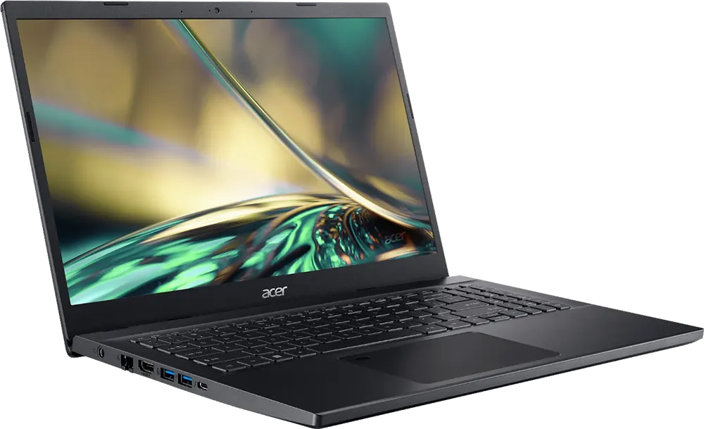 Acer Aspire 7 A715-51G-563H Laptop, Intel® Core™ i5-1240P, 12th Gen, 8GB RAM, 512GB SSD, NVIDIA® GeForce® RTX™ 3050 4GB GDDR6, 15.6 Inch FHD, Black