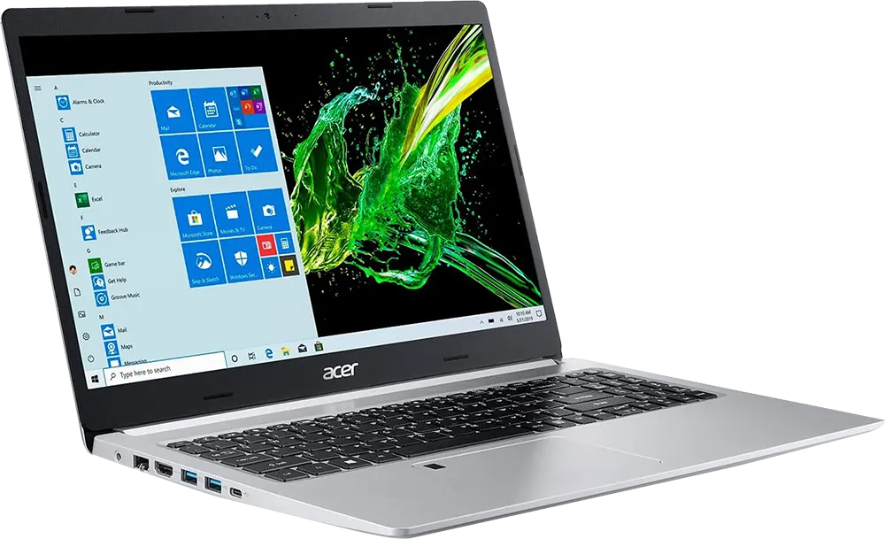 Acer Laptop Aspire 5 A515-45G-R23H AMD RYZEN 7-5700U, 16GB RAM, 1TB SSD Hard disk, 15.6” FHD Display, Amd Radeon RX640 2GB Graphics, Pure Silver