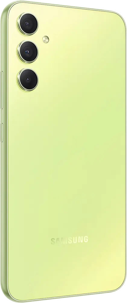 Samsung Galaxy A34 Dual SIM Mobile , 128GB Memory, 8GB RAM, 5G, Awesome Lime