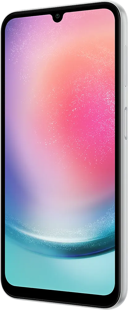 Samsung Galaxy A24 Dual SIM Mobile , 128GB Memory, 6GB RAM, 4G LTE, Silver