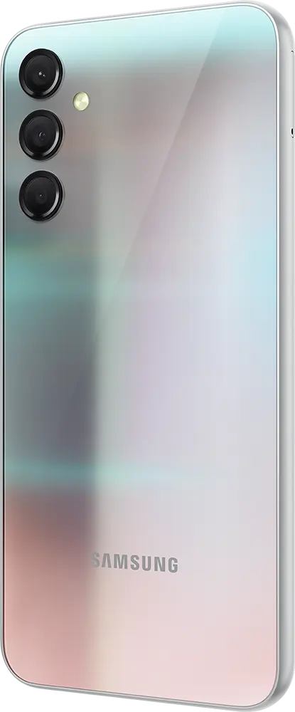 Samsung Galaxy A24 Dual SIM Mobile , 128GB Memory, 6GB RAM, 4G LTE, Silver