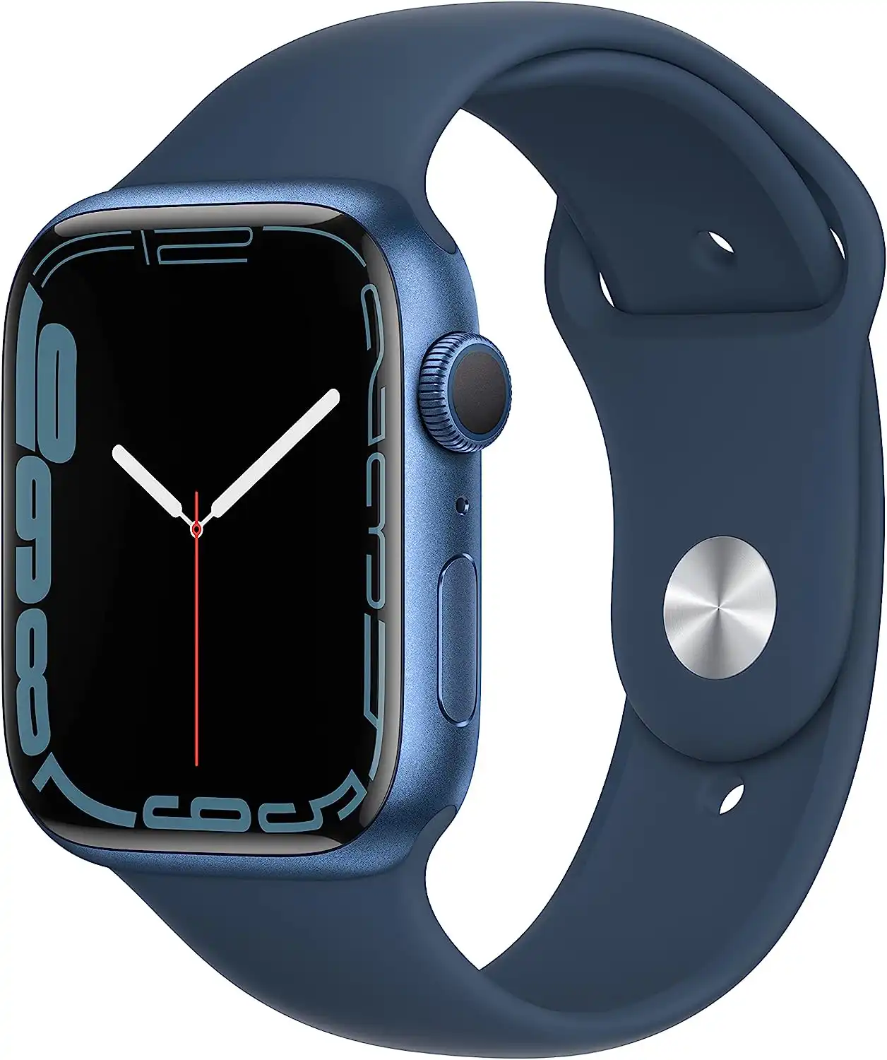 ساعة  سيريز 7 الذكية ،بلوتوث 5.0 ،شاشة مقاس  44 مم ،مقاومه للماء ، ألمونيوم أزرق