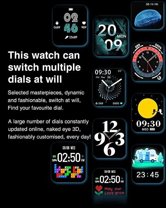 ساعة I7 بلس الذكية ،بلوتوث 5 ،شاشة مقاس 1.75 بوصة ،أزرق