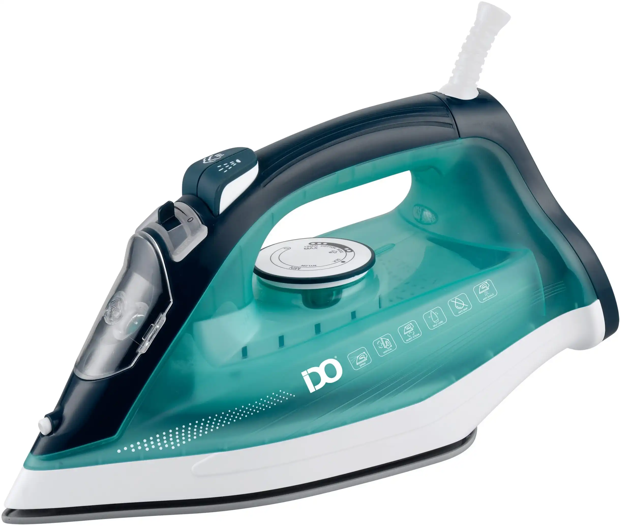 IDO Steam Iron, 2200 Watt, Ceramic Soleplate, Green, SI2200-MGR