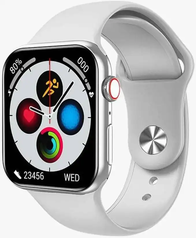 ساعة سمارت سيريس 7، بلوتوث، شاشة مقاس 44 مم، مقاومه للماء، ألومونيوم سلفر