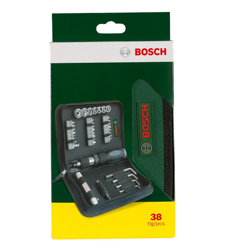 Bosch screwdriver set, 38 pieces, multi-purpose