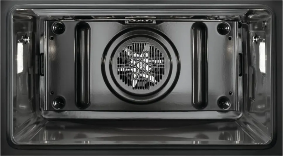 Zanussi Built-In Oven, 90 Cm, 74 Liters, Gas, Full Safety, 2 Fans, Grill, Black * Silver, ZOG9991X