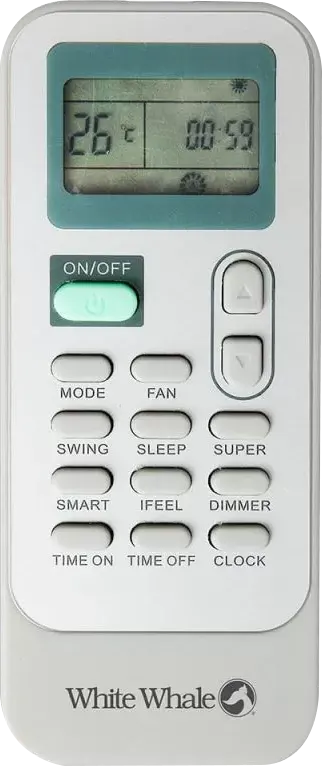 White Whale Split Air Conditioner, 3 HP, Cool & Heat, Plasma, Digital, White, WAC-24H PRE PLUS