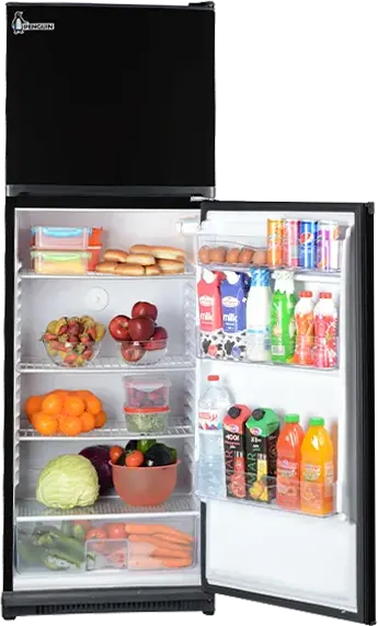 Penguin Bombay refrigerator, defrost, 340 litres, 2 doors, black, FG390
