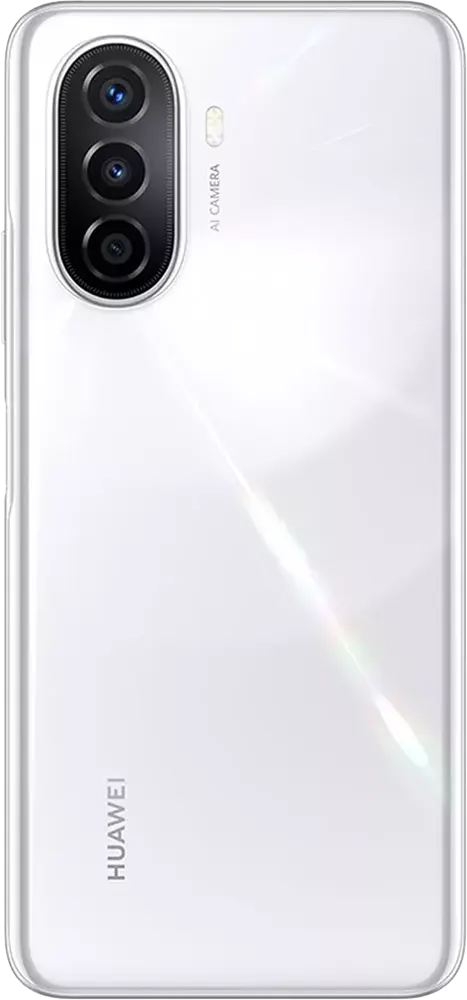 Huawei Nova Y70 Dual SIM Mobile, 128GB Internal Memory, 4GB RAM, 4G LTE Network, Pearl White