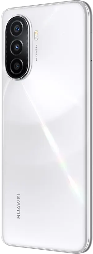 Huawei Nova Y70 Dual SIM Mobile, 128GB Internal Memory, 4GB RAM, 4G LTE Network, Pearl White