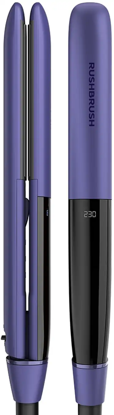 مكواة فرد الشعر راش برش ، ألواح سيراميك عريضة ، 230° درجة سيلزيوس، بنفسجي، X1 PRO