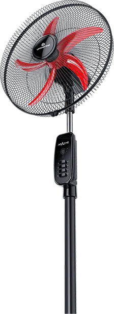 مروحة ستاند يونيفرسال اباتشى 18 بوصة، 3 سرعات، أسود*أحمر، SF18-A