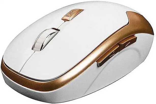 2B Lavvento Wireless Mouse, 2.4 GB, White x Gold, MO34W