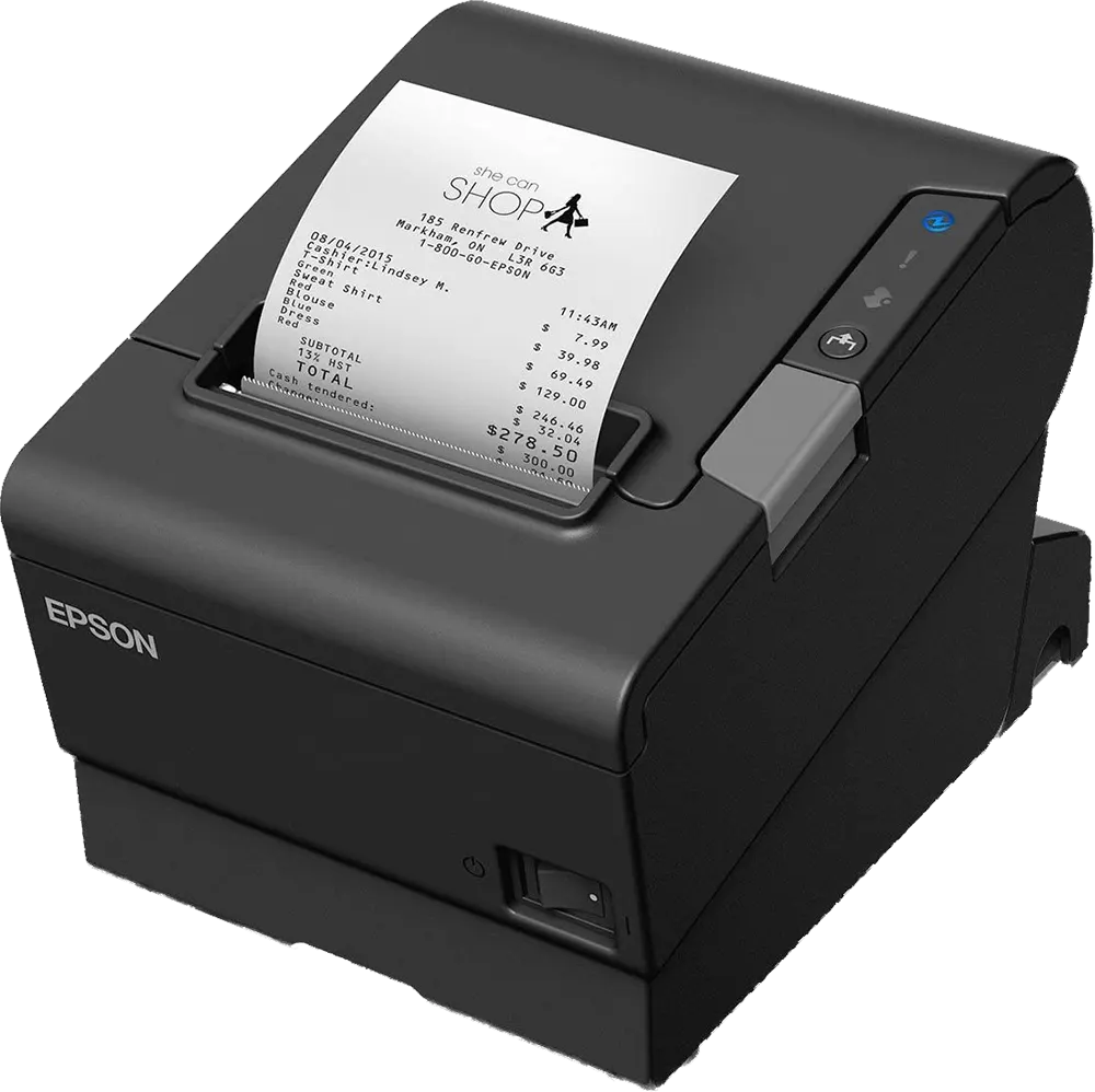 EPSON Receipt Printer Monochrome, USB, Black, TM-T88VI-111
