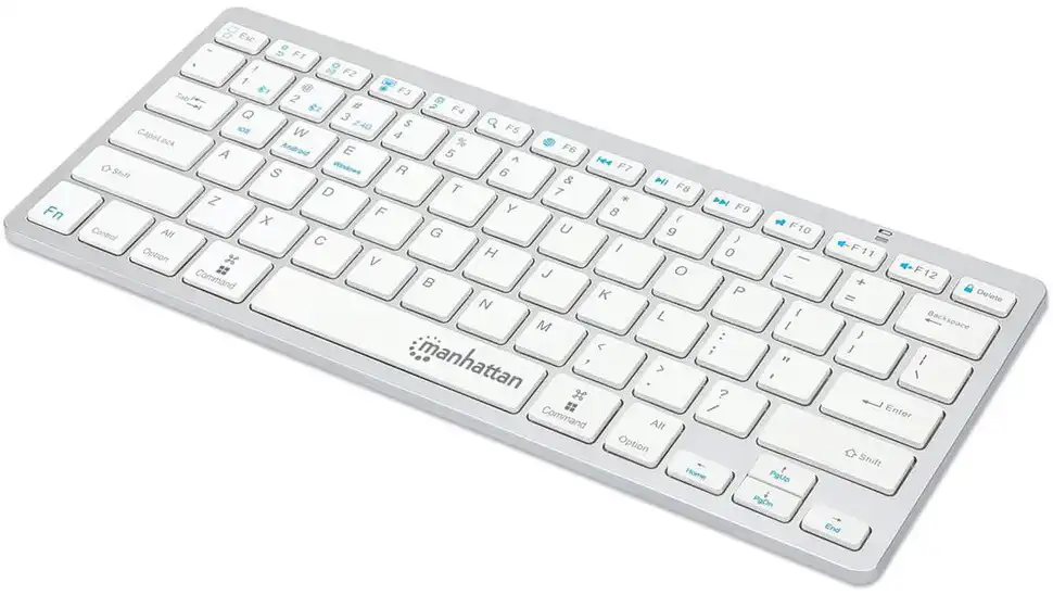 MANHATTAN ULTRA SLIME DUAL MODE WIRELESS KEYBOARD, SILVER, KB03W